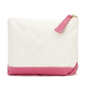 Bolsas de cosméticos personalizadas al por mayor con forro, prácticas bolsas en blanco, bolsa de cosméticos de maquillaje de lino y algodón por sublimación para mujer - Product Image 5