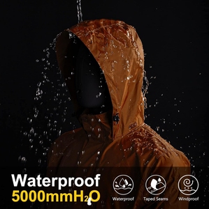 Tendance Marque Super Lâche Extérieur Toile Veste avec Capuche Bande Réfléchissante Coupe-Vent Col Imperméable Outwear - Product Image 3