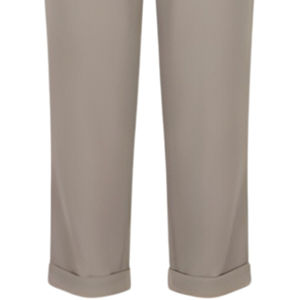 Pantalones de Trabajo Casuales de Negocios para Mujer, de Lona Transpirable de Secado Rápido, con Cierre de Cordón, Lisos, 100% Algodón, Cintura Media - Product Image 3