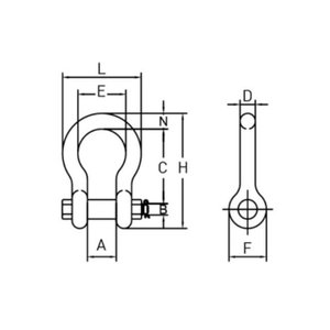 Ancre à boulon galvanisé à chaud, type BB, pour l'industrie lourde - Product Image 2
