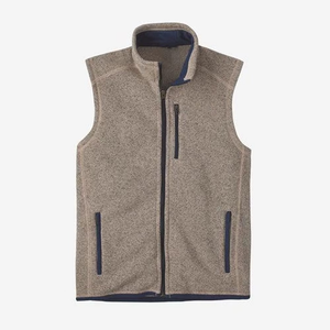 Gilet matelassé formel zippé en laine peignée pour homme, coupe-vent, imperméable et respirant, collection hiver 2026, personnalisable, couleur sur mesure - Product Image 1