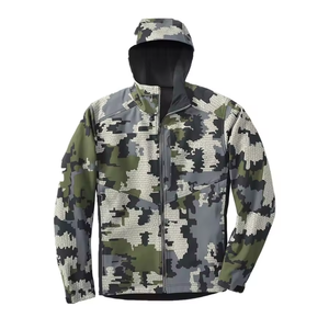 Camuflaje impreso personalizado sublimación Softshell chaquetas transpirable a prueba de viento cremallera poliéster Unisex chaquetas al aire libre - Product Image 6
