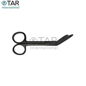 Ciseaux à pansements Lister en acier inoxydable noir avec logo personnalisé, prix de gros, ciseaux médicaux professionnels pour infirmières, durables - Product Image 2