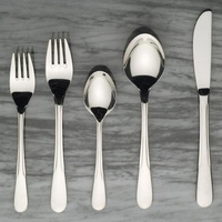 Ensemble de Couverts Élégants Faits Main en Acier Inoxydable, Durables, Résistants à la Rouille, Finition Miroir, Écologiques, Logo Couleur Personnalisé pour
