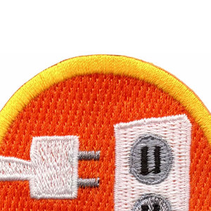 Forma Máquina Bordado Patch Bulk Quantidade Preço Atacado Preço Baixo Máquina Bordado Sarja Tecido Adesivo Merrow Fronteira