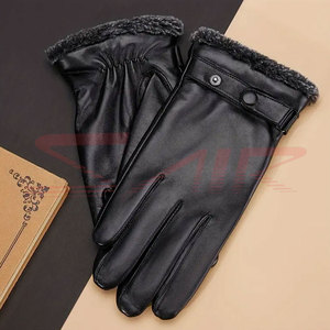 2024 New Wholesale Customized Comfortable Synthetic Leather Gloves for Men Casual Winter High Quality From Pakistan - Product Image 3