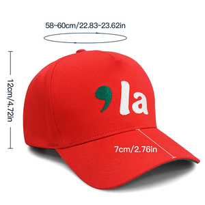 Casquettes de baseball OEM avec logo personnalisé Casquettes de sport à bord incurvé rose vif Logo brodé Casquette de baseball bicolore Vente en gros de quantité minimale de commande bas - Product Image 2