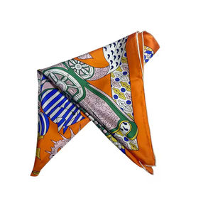 Nouveau design de cheveux pour femmes Foulard en soie pour femmes Foulards en soie satiné nouvellement fabriqués sur mesure Cou Foulard en soie pour femmes - Product Image 4