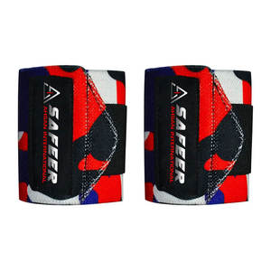 Muñequeras de protección profesional ligeras personalizadas con cierre de gancho de neopreno de alta resistencia para ejercicio de gimnasio de levantamiento de pesas - Product Image 2