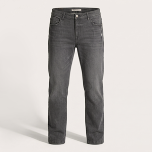 กางเกงยีนส์เดนิมทรงกระบอกเข้ารูปสำหรับผู้ชาย ยี่ห้อ Tad Sourcing รุ่น Stonewashed เอวกลาง ผ้าฝ้าย สไตล์ลำลอง - Product Image 1