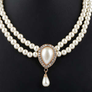 ชุดจี้มุกสำหรับผู้หญิง - สีทอง - Product Image 2