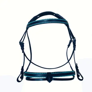 Riendas de Cuero de Caballo de Primera Calidad Personalizables al por Mayor, Riendas Inglesas y Occidentales para Montar a Caballo, Duraderas, Cómodas, Marca Personalizada - Product Image 1