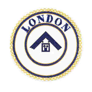 Insigne de broderie brodé à ressort en fil métallique insignes de tablier de régalia maçonnique au meilleur taux - Product Image 4