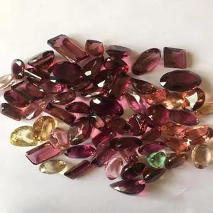 Pera ovalada de turmalina multicolor natural de alta calidad y corte Octágono excelente brillo para joyería premium-Certificado IGI - Product Image 5