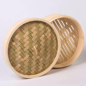 Les plus vendus cuiseurs à vapeur naturels au meilleur prix panier à vapeur en bambou et ensemble de couvercles pour la cuisine chinoise et asiatique - Product Image 3