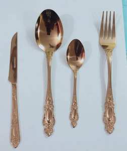 Ensemble de couverts en acier inoxydable couleur or vaisselle durable vaisselle moderne parfaite pour les hôtels, les maisons, les restaurants et les mariages - Product Image 5