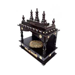 Hecho a mano latón madera templo Mandir decoración del hogar producto - Product Image 1