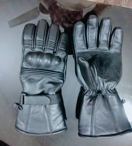 Gants en cuir PU imperméables confortables unisexes pour toutes les saisons pour hommes et femmes Poignée durable personnalisée pour la conduite à moto en été - Product Image 1