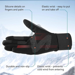 Gants d'entraînement respirants et imperméables au design personnalisé pour adultes en hiver-quantité minimale de commande bas - Product Image 4
