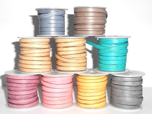Hot Sale High Quality 4x3mm Tan Brown Flat <b>Leather</b> Laces Fashionable DIY Craft Cord Accessory for Jewelry Wholesale Findings - Product Image 5
