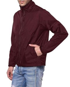 Veste coupe-vent pour homme sur mesure, respirante, vêtements de sport d'extérieur, fermeture éclair, motif uni, veste imperméable - Product Image 3