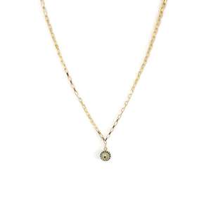 Collar con colgante fino de latón auténtico - Product Image 1