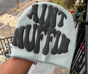 Haute qualité bouffée impression sur mesure bonnets hommes femmes bonnets unisexe couleur unie Spot Beanie chaud décontracté blanc tricoté - Product Image 1