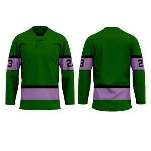Jersey de Hockey sobre Hielo Personalizado OEM de Alta Calidad, 100% Poliéster, Impermeable, Reversible, con Color y Logotipo Personalizados para Hombre - Product Image 6