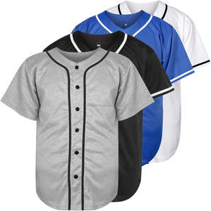 Wholesale Cheap Baseball Jersey Sublimation Custom Team Sportswear Personalized Breathable Durable Training <b>Shirt</b> - Product Image 1