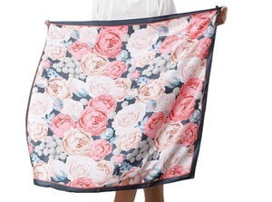 Handmade Luxurious Poly Silk <b>Scarves</b> Designer Jacquard <b>Square</b> Shawls Fouta Adding Elegance Any Summer Outfit Customized Color - Product Image 3