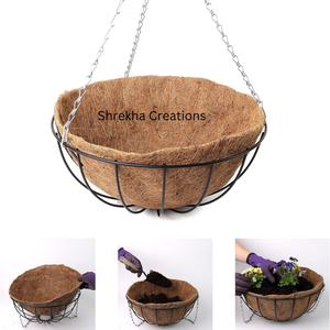 2025 dernière arrivée fibre de coco doublure en fibre de coco 16 pouces extra épais panier suspendu doublure de remplacement pour les plantes - Product Image 2