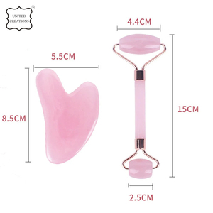 ชุดเครื่องนวดหน้าด้วยลูกกลิ้งหินกัวชาจากหยกธรรมชาติโลโก้ได้ตามต้องการ - Product Image 6