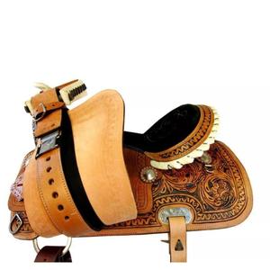 Vente chaude nouvelle conception Western Barrel Saddle Tackset Horse Racing Equipment de l'exportateur et du fabricant indiens - Product Image 5