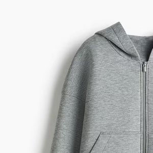 Nouveauté : sweat-shirt à capuche décontracté pour femme, gris, poids lourd, personnalisé avec logo imprimé intégral, vêtements de rue, col à capuche - Product Image 6