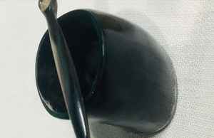 Buffalo horn <b>egg</b> cup with a horn spoon - Product Image 2