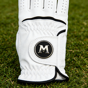 Cabretta Gant de Golf Classique Noir Blanc Gant de Golf en Cuir pour Homme Main Gauche Taille Petit Moyen Grand XL IVA-C-G-13 - Product Image 4