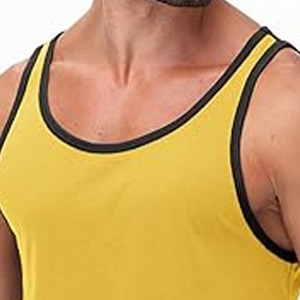 Men GYM 100% Cotton <b>Stringer</b> <b>Vest</b> Breathable New Design Summer Ventilation Winter Insulation Tank Top - Product Image 2