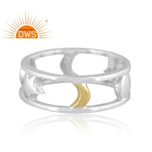 Hot Selling Fine Sterling Silver <b>Statement</b> Band <b>Ring</b> Custom Jewelry Manufacturer <b>For</b> <b>Women</b> Gift <b>For</b> Her - Product Image 4