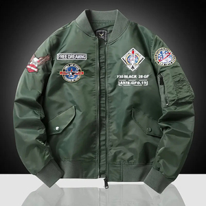 OEM personalizado de los hombres de invierno sin mangas abrigos cálidos chaqueta de lona con bordado estilo de la calle - Product Image 3