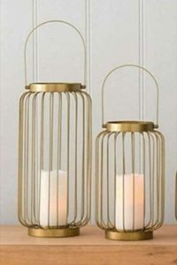 Lanterne en métal en forme de dôme style moderne bougeoir décoratif d'intérieur Noël événements de mariage table centre de table pots de décoration - Product Image 4