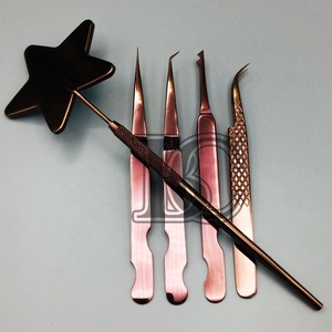 กระจกขนตาสำหรับต่อขนตาทำจากสเตนเลสอย่างยั่งยืนกระจกลายกุหลาบดาวที่สวยงามสำหรับขายโลโก้ขนมิงค์ตามสั่ง - Product Image 4