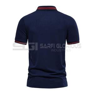 Polo de Golf esencial para hombre en blanco liso de alta calidad, Camiseta con cuello, logotipo de sublimación, polos de talla grande para hombre - Product Image 2