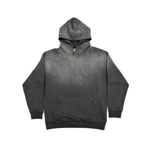 Sudadera Oversize de Invierno de Lujo Personalizada, de Gran Gramaje, Tallas Grandes, con Efecto Desgastado, Apliques, Bordados y Parches, Lavado Ácido, con Forro Polar - Product Image 1