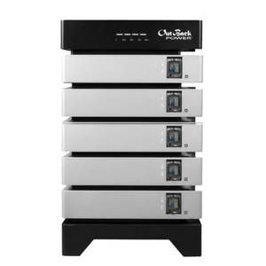 แบตเตอรี่ลิเธียมแบบเรียงซ้อนได้ Outback Power EnergyCell 5 ขนาด 25.6 กิโลวัตต์ชั่วโมง 100 แอมป์ชั่วโมง สำหรับระบบไฮบริดในบ้าน - Product Image 4