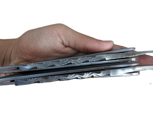 Rasoir artisanal en acier Damas - Product Image 3