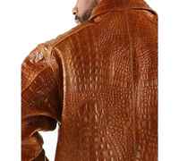 Veste en cuir pour homme à manches longues, nouvelle conception, respirante, prix de gros, entièrement personnalisable, légère, veste en cuir pour homme, vente chaude