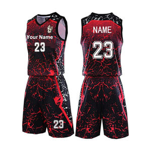 Vente chaude, ensemble de basket-ball personnalisé pour l'entraînement en usine, personnalisation de l'équipe, nouveaux styles, séchage rapide, uniforme de basket-ball respirant pour hommes - Product Image 6