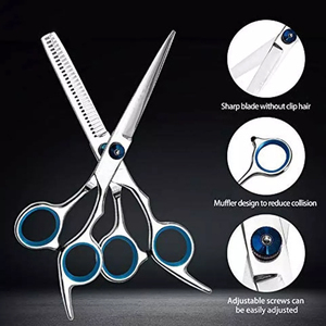 Customized Stainless Steel Barber Thinning <b>Hair</b> <b>Scissors</b> All Type Sharpness Logo Printed Beauty <b>Scissors</b> - Product Image 4