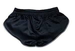 Pantalones Cortos Deportivos Retro de Corte Alto para Hombre y Mujer, Color Sólido, Tejido de Nailon Satinado, Ecológicos, de Secado Rápido, Ropa Deportiva Informal - Product Image 5