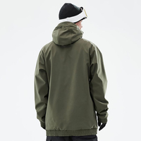 Combinaison de ski imperméable d'hiver pour homme, veste à capuche en softshell surdimensionnée, veste de snowboard personnalisée, taille plus